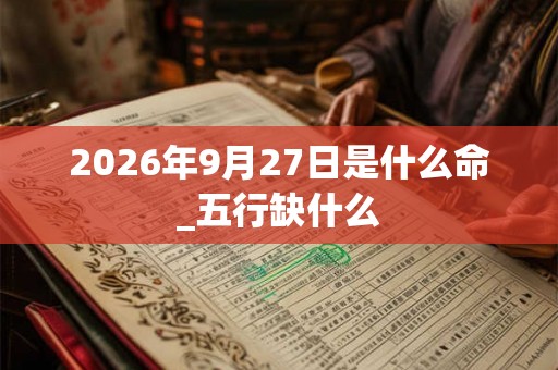 2026年9月27日是什么命_五行缺什么