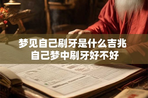 梦见自己刷牙是什么吉兆 自己梦中刷牙好不好
