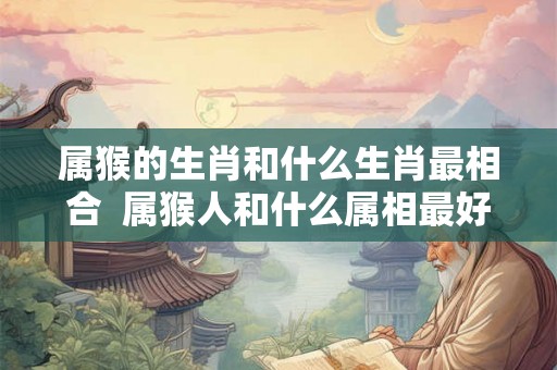 属猴的生肖和什么生肖最相合  属猴人和什么属相最好