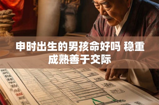 申时出生的男孩命好吗 稳重成熟善于交际