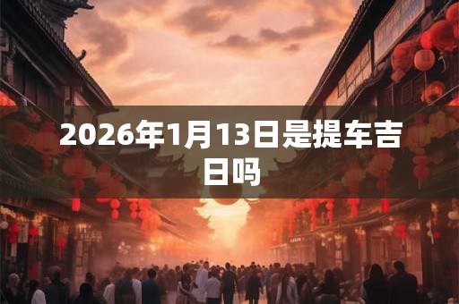 2026年1月13日是提车吉日吗