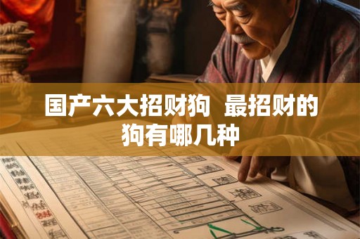 国产六大招财狗  最招财的狗有哪几种