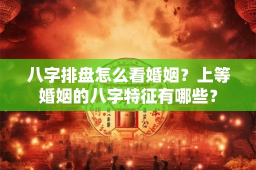 八字排盘怎么看婚姻？上等婚姻的八字特征有哪些？