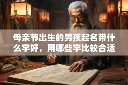 母亲节出生的男孩起名带什么字好，用哪些字比较合适