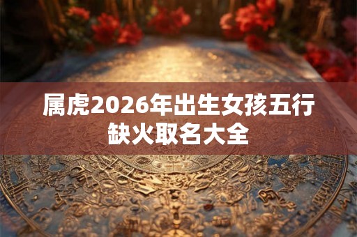 属虎2026年出生女孩五行缺火取名大全 属虎2026年出生女孩五行缺火取名大全