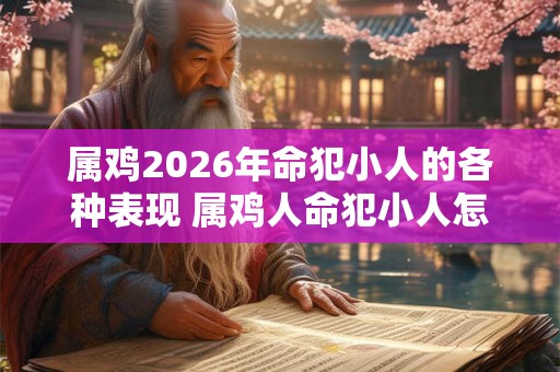 属鸡2026年命犯小人的各种表现 属鸡人命犯小人怎么办