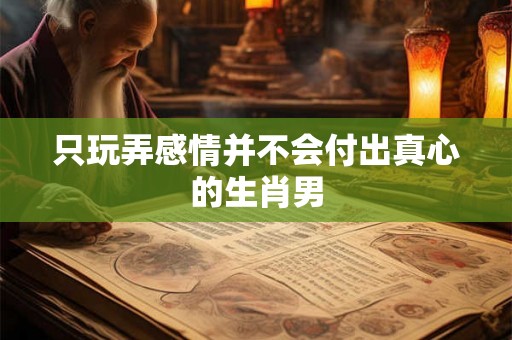 只玩弄感情并不会付出真心的生肖男