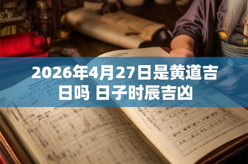 2026年4月27日是黄道吉日吗 日子时辰吉凶
