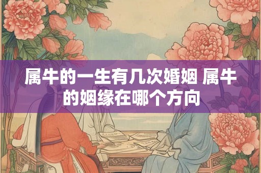 属牛的一生有几次婚姻 属牛的姻缘在哪个方向 属牛的一生有几次婚姻 属牛的姻缘在哪个方向