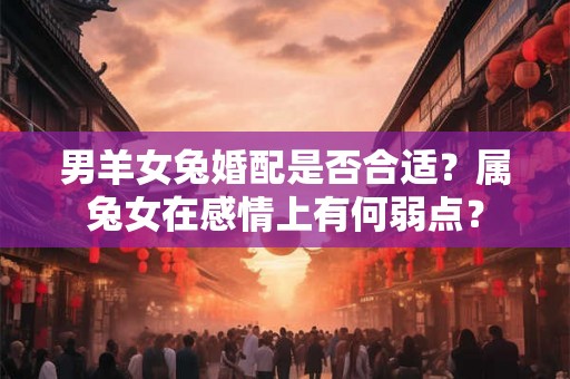 男羊女兔婚配是否合适？属兔女在感情上有何弱点？