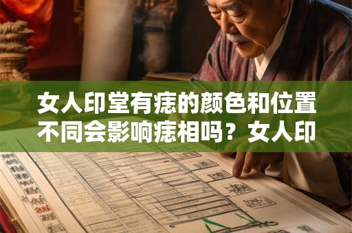 女人印堂有痣的颜色和位置不同会影响痣相吗？女人印堂痣相大全