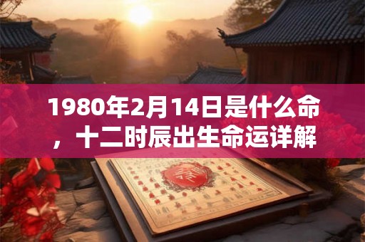 1980年2月14日是什么命，十二时辰出生命运详解