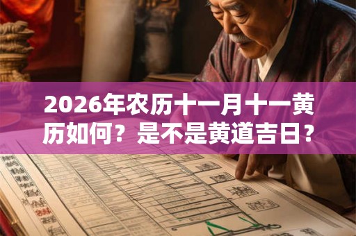 2026年农历十一月十一黄历如何？是不是黄道吉日？