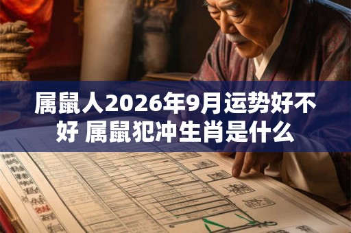 属鼠人2026年9月运势好不好 属鼠犯冲生肖是什么