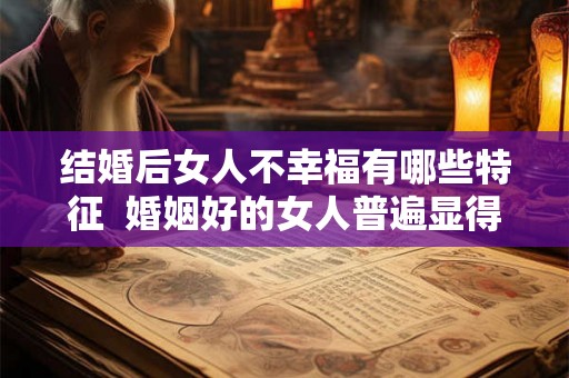 结婚后女人不幸福有哪些特征 婚姻好的女人普遍显得年轻 结婚后女人不幸福有哪些特征 婚姻好的女人普遍显得年轻