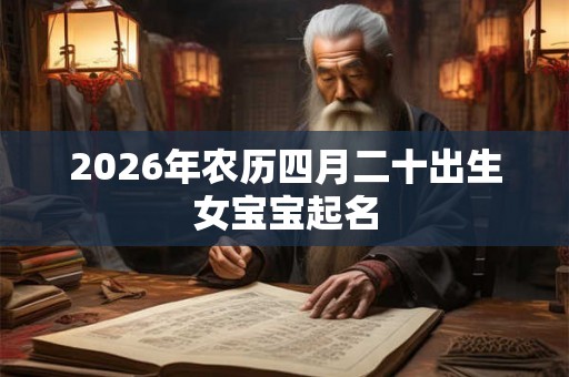 2026年农历四月二十出生女宝宝起名