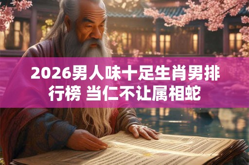 2026男人味十足生肖男排行榜 当仁不让属相蛇