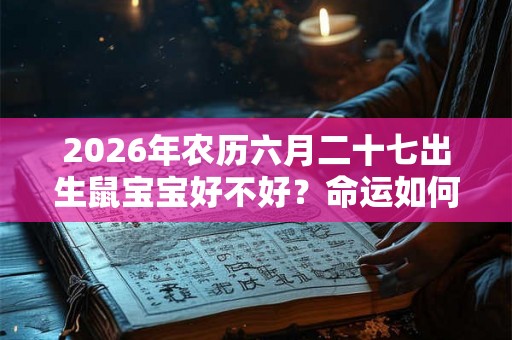 2026年农历六月二十七出生鼠宝宝好不好?命运如何? 2026年农历六月二十七出生鼠宝宝好不好?命运如何?
