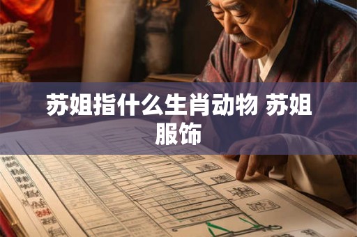 苏姐指什么生肖动物 苏姐服饰