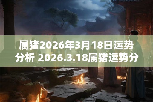 属猪2026年3月18日运势分析 2026.3.18属猪运势分析