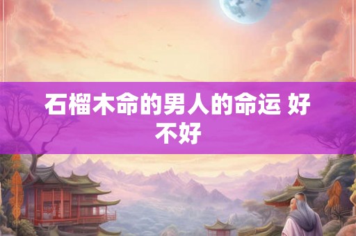 石榴木命的男人的命运 好不好