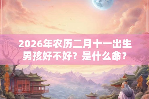 2026年农历二月十一出生男孩好不好？是什么命？