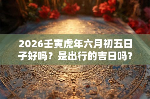 2026壬寅虎年六月初五日子好吗？是出行的吉日吗？