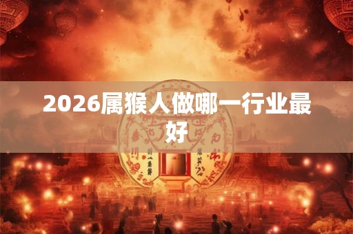 2026属猴人做哪一行业最好