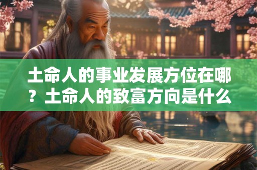 土命人的事业发展方位在哪?土命人的致富方向是什么? 土命人的事业发展方位在哪?土命人的致富方向是什么?