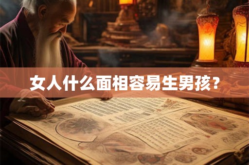 女人什么面相容易生男孩？