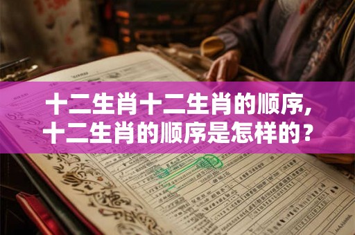 十二生肖十二生肖的顺序,十二生肖的顺序是怎样的？