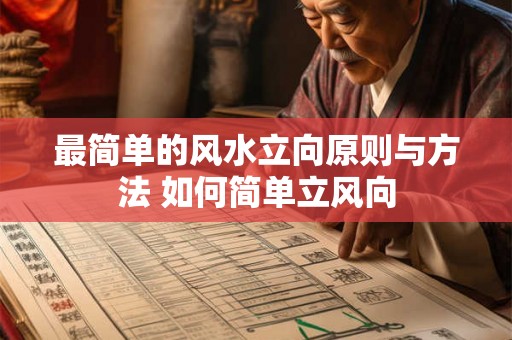 最简单的风水立向原则与方法 如何简单立风向