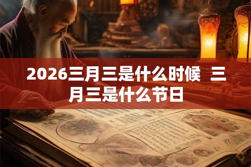 2026三月三是什么时候  三月三是什么节日