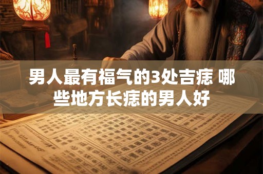 男人最有福气的3处吉痣 哪些地方长痣的男人好