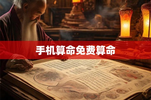 手机算命免费算命
