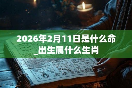 2026年2月11日是什么命_出生属什么生肖