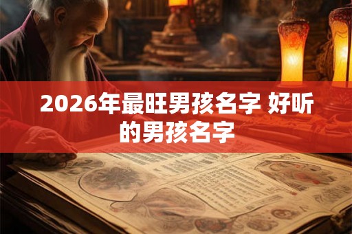 2026年最旺男孩名字 好听的男孩名字