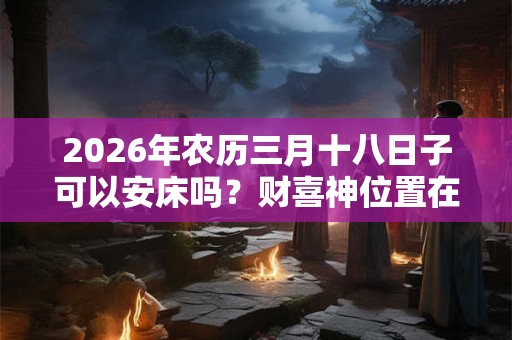 2026年农历三月十八日子可以安床吗?财喜神位置在哪? 2026年农历三月十八日子可以安床吗?财喜神位置在哪?
