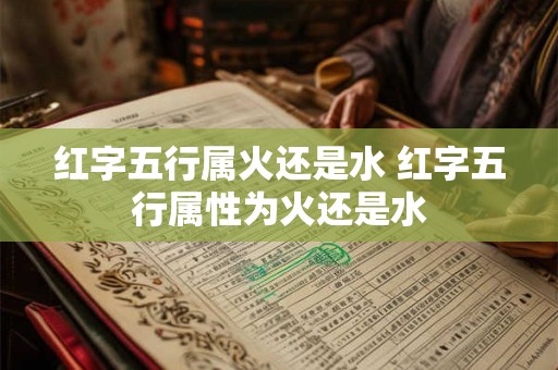 红字五行属火还是水 红字五行属性为火还是水