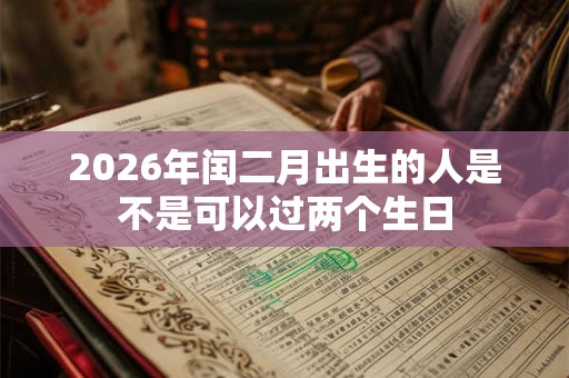 2026年闰二月出生的人是不是可以过两个生日 2026年闰二月出生的人是不是可以过两个生日