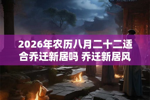 2026年农历八月二十二适合乔迁新居吗 乔迁新居风水讲究