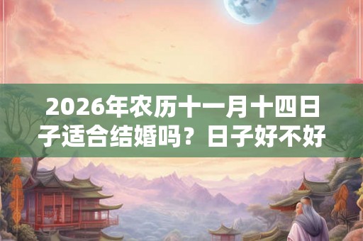 2026年农历十一月十四日子适合结婚吗?日子好不好? 2026年农历十一月十四日子适合结婚吗?日子好不好?