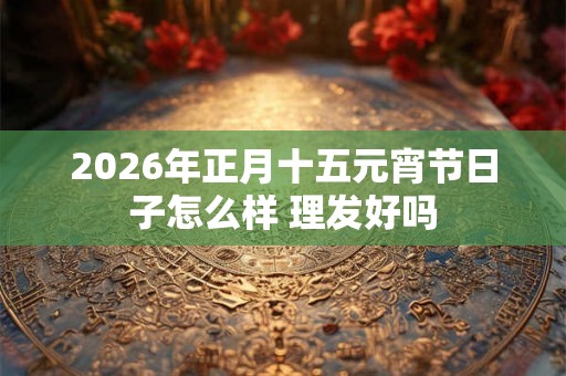 2026年正月十五元宵节日子怎么样 理发好吗