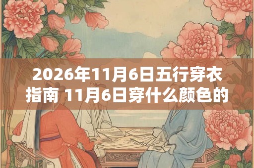 2026年11月6日五行穿衣指南 11月6日穿什么颜色的衣服