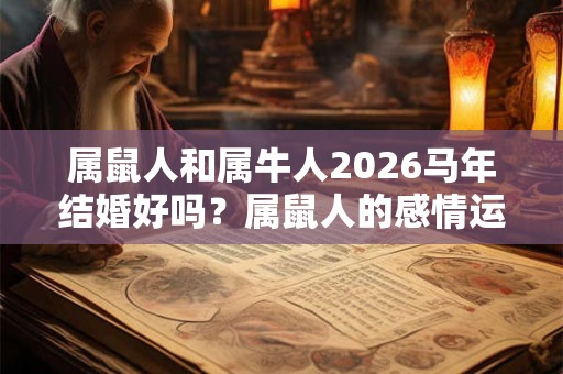 属鼠人和属牛人2026马年结婚好吗？属鼠人的感情运势如何？