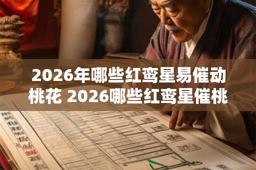 2026年哪些红鸾星易催动桃花 2026哪些红鸾星催桃花
