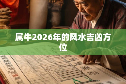 属牛2026年的风水吉凶方位