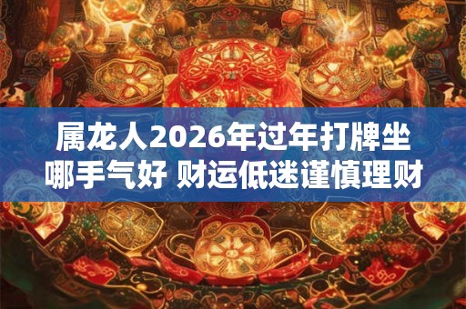 属龙人2026年过年打牌坐哪手气好 财运低迷谨慎理财