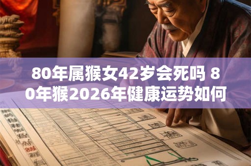 80年属猴女42岁会死吗 80年猴2026年健康运势如何 80年属猴女42岁会死吗 80年猴2026年健康运势如何