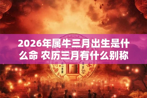 2026年属牛三月出生是什么命 农历三月有什么别称 2026年属牛三月出生是什么命 农历三月有什么别称